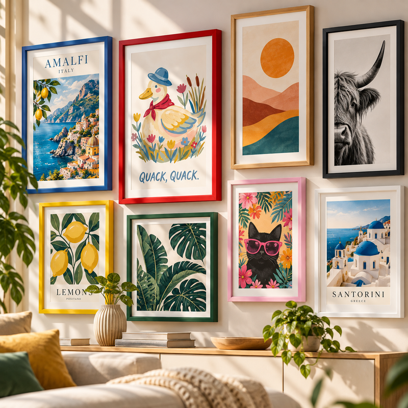 Colored Frame Posters