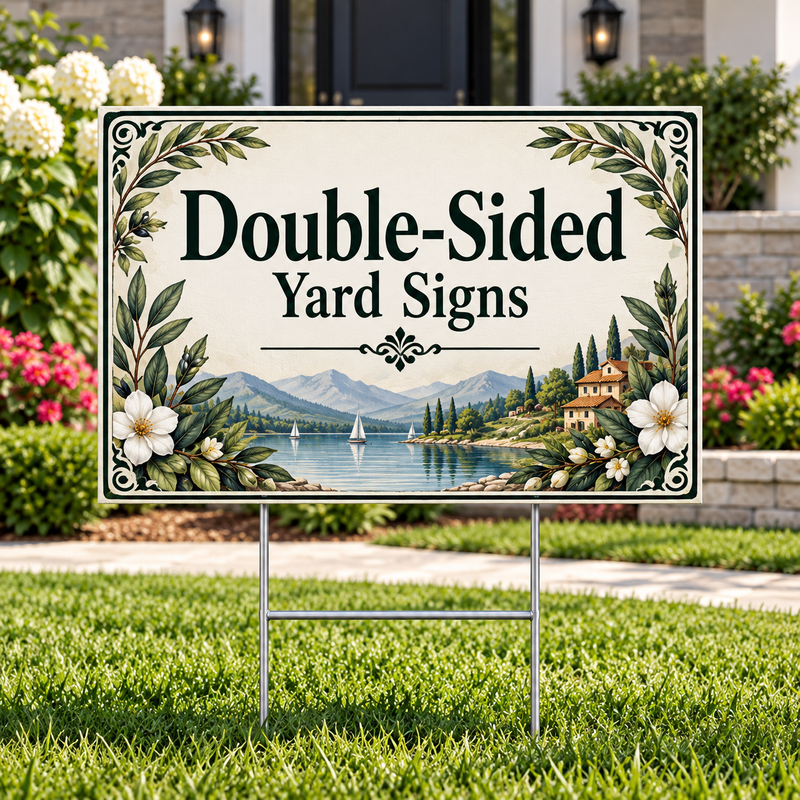Double-Sided Yard Signs