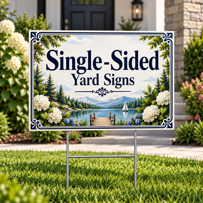 Single-Sided Yard Signs