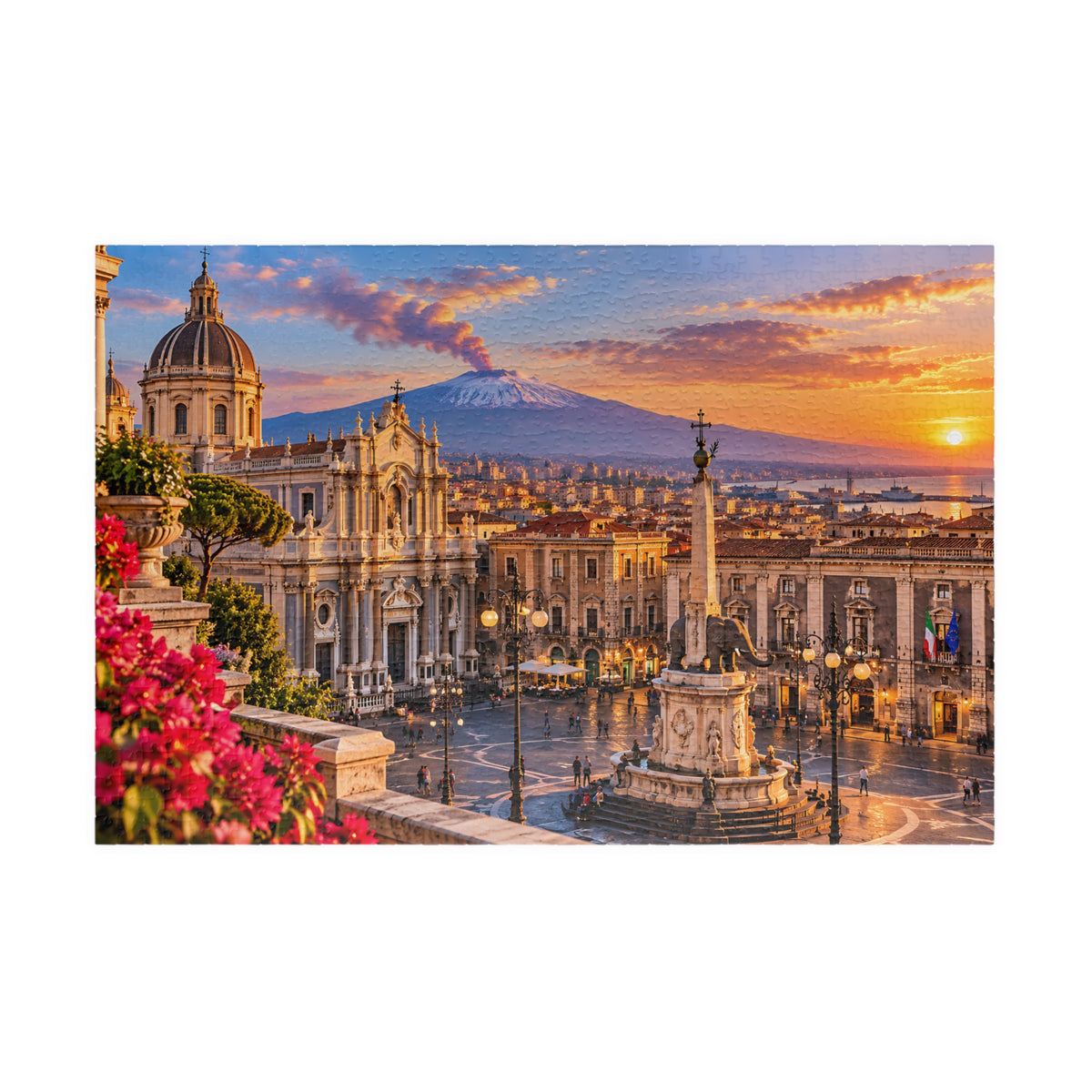 Catania Sicily Jigsaw Puzzle – Italy Travel Gift | Bamerix — (110, 252, 520, 1014-piece)