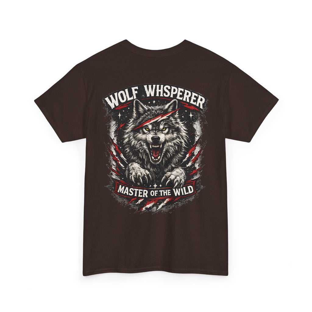Wolf Biker T-Shirt – “Wolf Whisperer” Alpha Wolf Graphic Tee