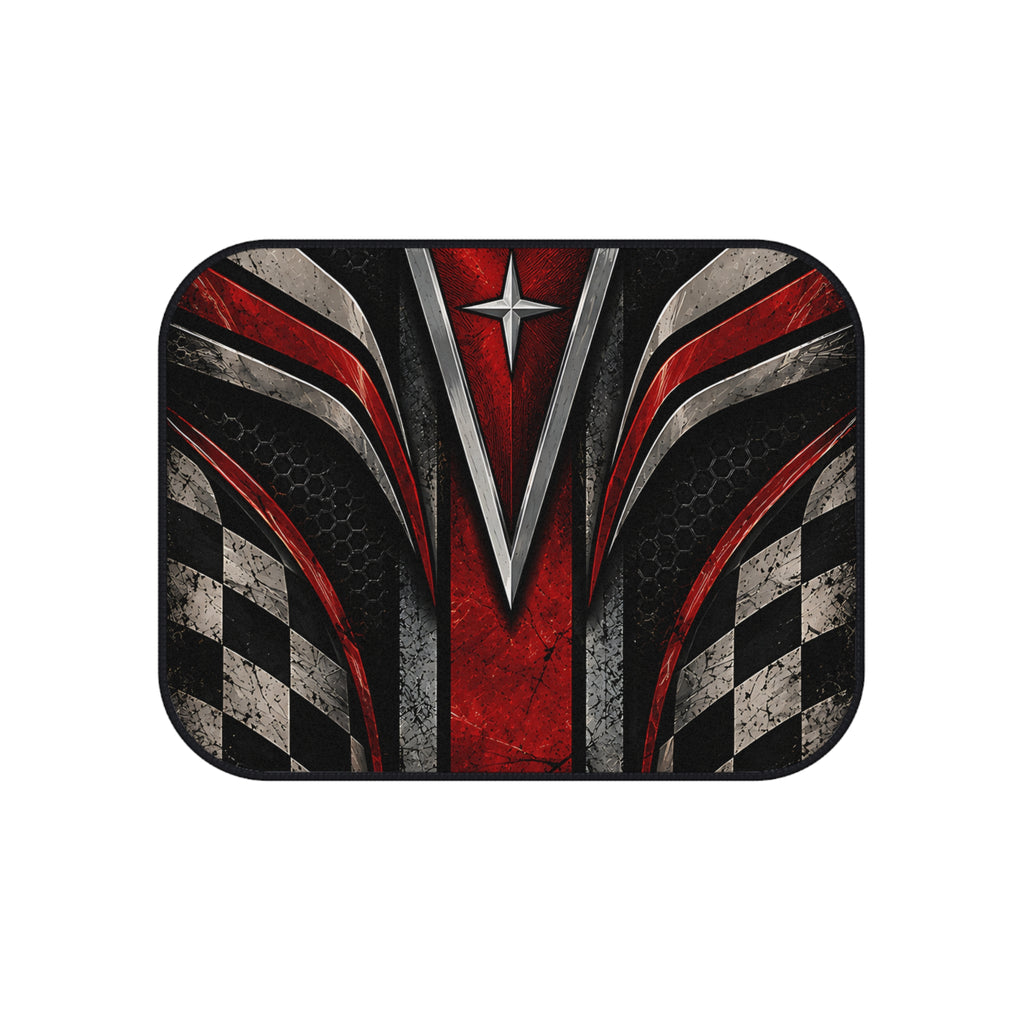 Red Racing Car Floor Mats – Motorsport 4-Piece Set
