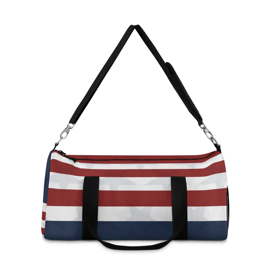 Americana Stripe Duffel Bag – Red White & Navy Design