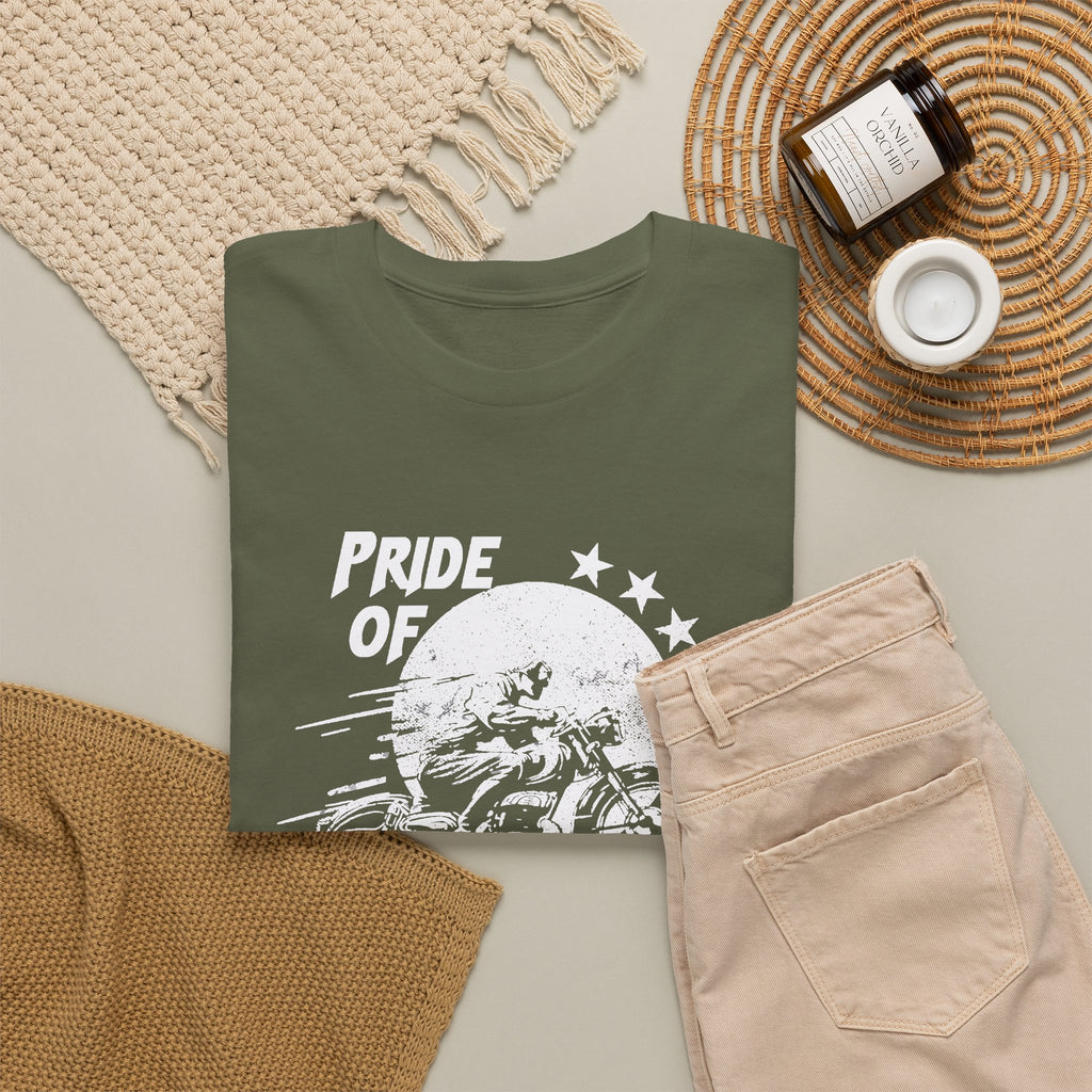 American Biker T-Shirt – Pride of the American Road Vintage Motorcycle Tee