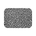 Black & White Animal Print Bath Mat – Modern Wild Bathroom Decor