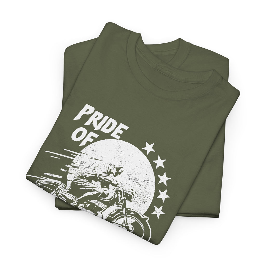 American Biker T-Shirt – Pride of the American Road Vintage Motorcycle Tee