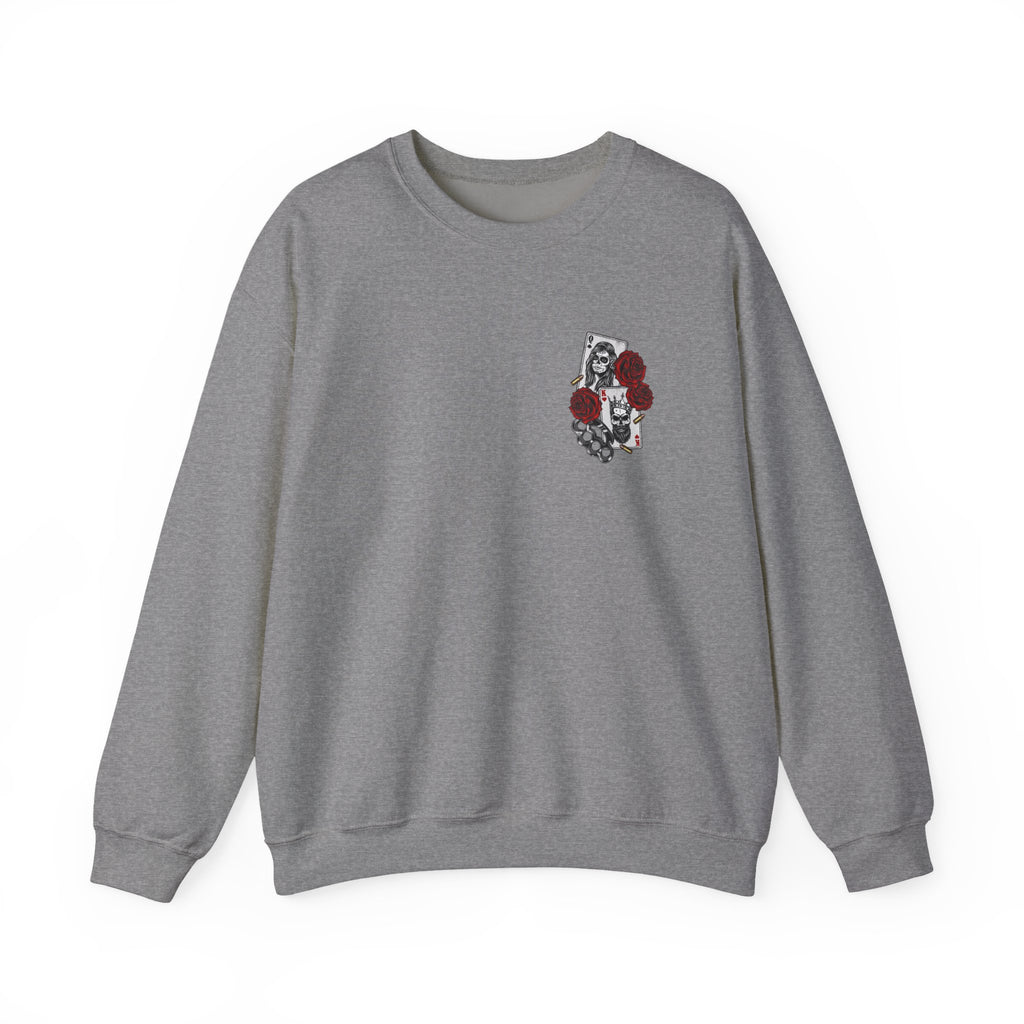Gothic Floral Sweatshirt -  Edgy Streetwear