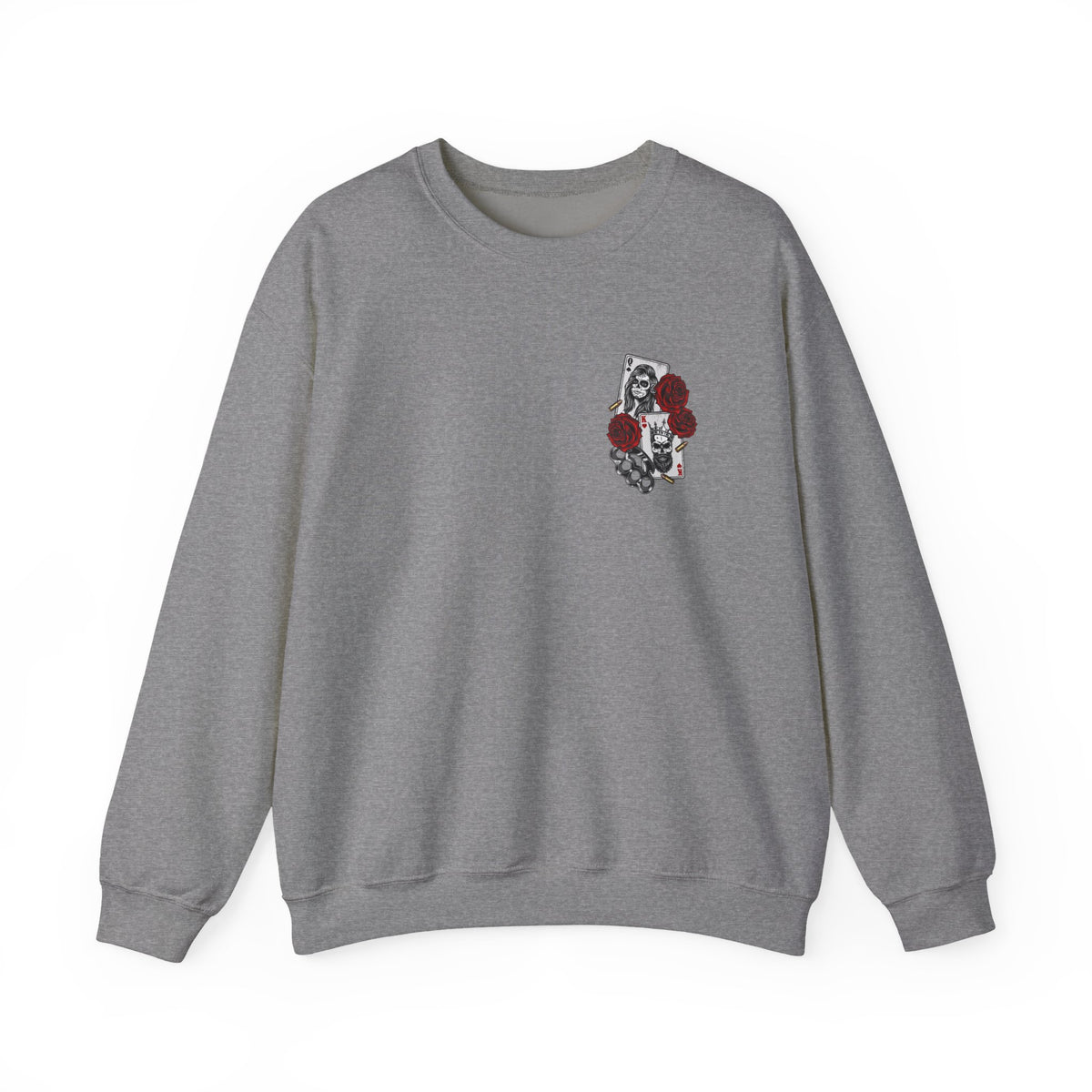 Gothic Floral Sweatshirt -  Edgy Streetwear