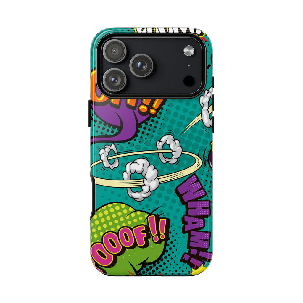 Retro Comic Pop Art Phone Case – Colorful Tough Case