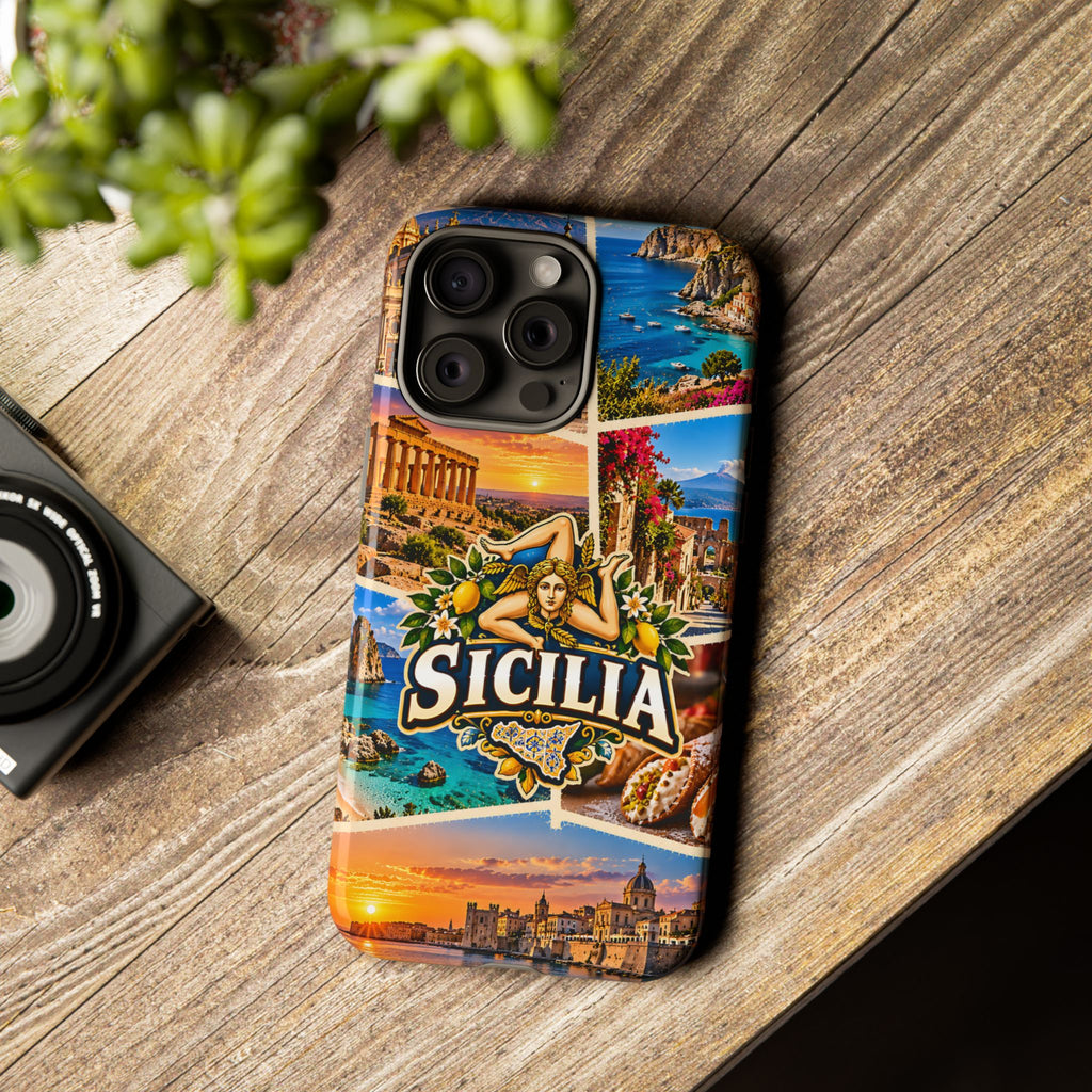 Sicily Italy Tough Phone Case – Sicilian Travel Collage