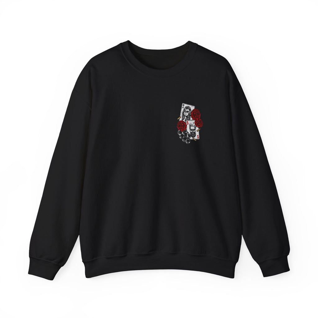 Gothic Floral Sweatshirt -  Edgy Streetwear