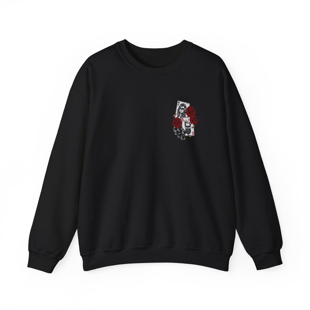 Gothic Floral Sweatshirt -  Edgy Streetwear