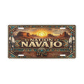 Navajo Nation Vanity License Plate Southwest Desert Native Inspired Design