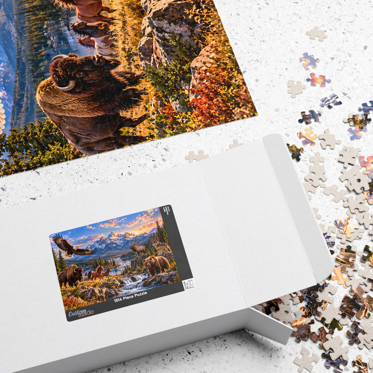 American Wildlife Puzzle – Mountain Wilderness Jigsaw Puzzle (110, 252, 520, 1014-piece)