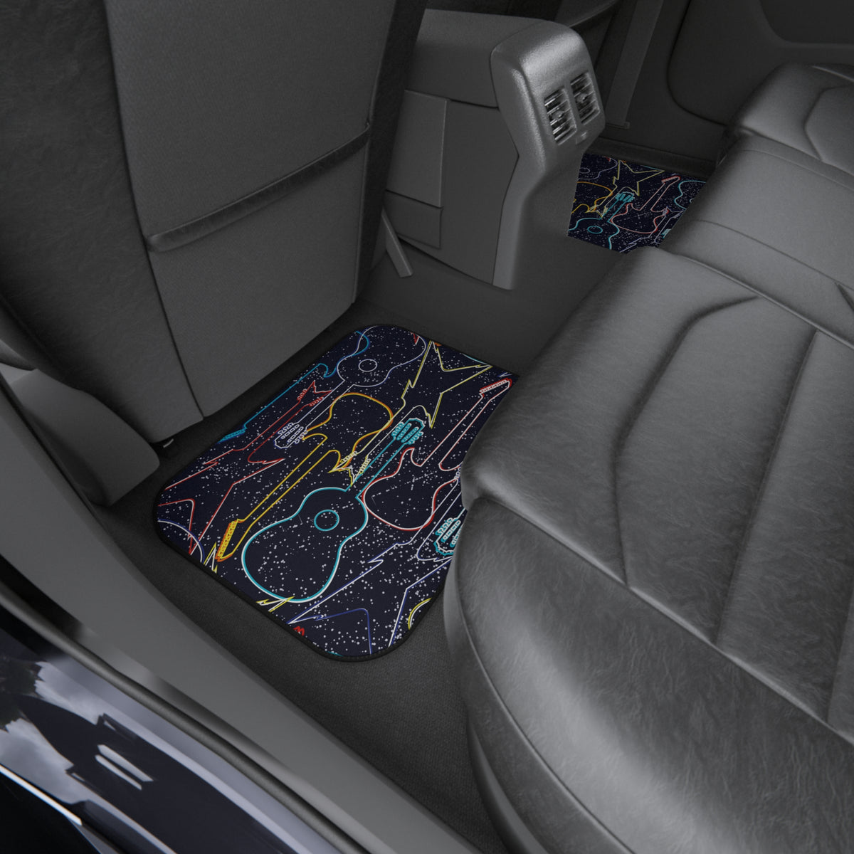 Electric Guitar Car Floor Mats – 4-Piece Set | Bamerix