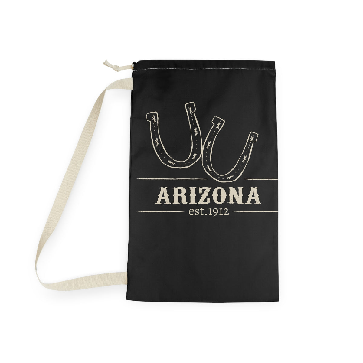 Arizona Horseshoes Laundry Bag | State Pride, Vintage Western Design