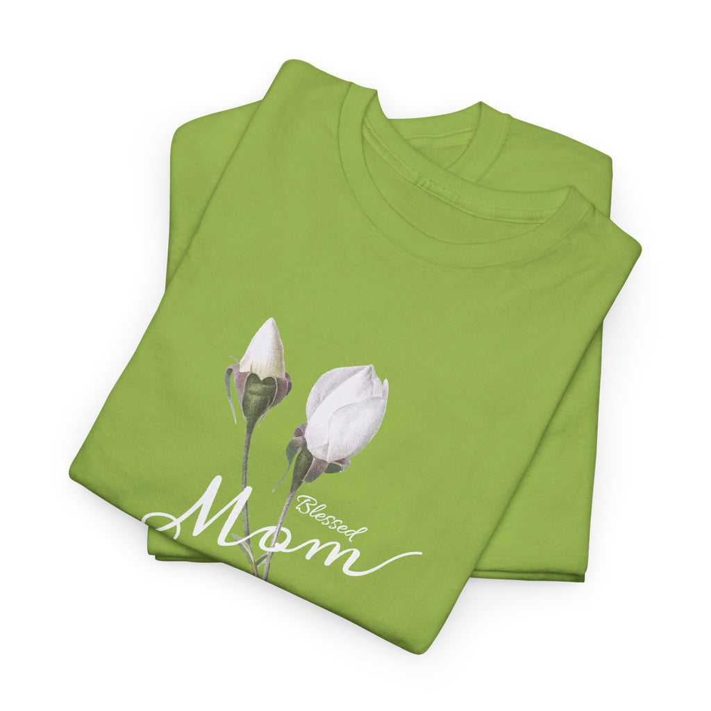 Mom Floral T-Shirt – Minimalist Women’s Cotton Graphic Tee
