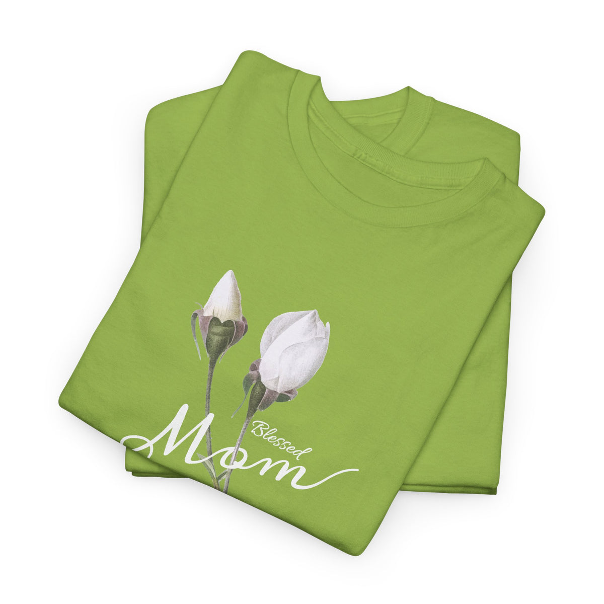 Mom Floral T-Shirt – Minimalist Women’s Cotton Graphic Tee