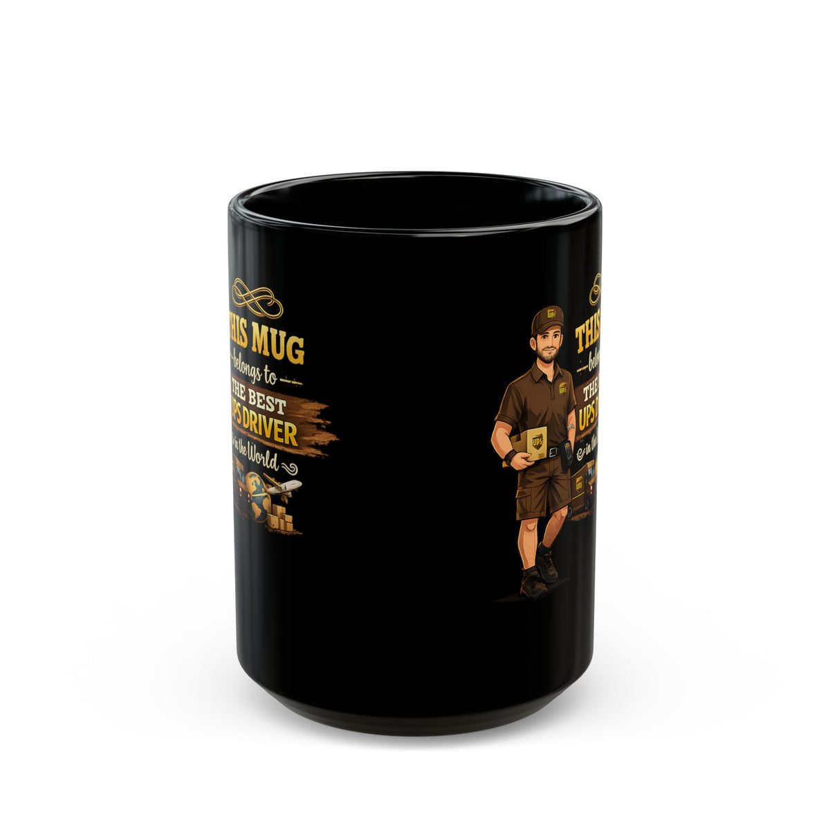 Best Delivery Driver Mug  This Mug Belongs To The Best Shipping Courier in the Universe, Delivery Driver Coffee Mug Gift