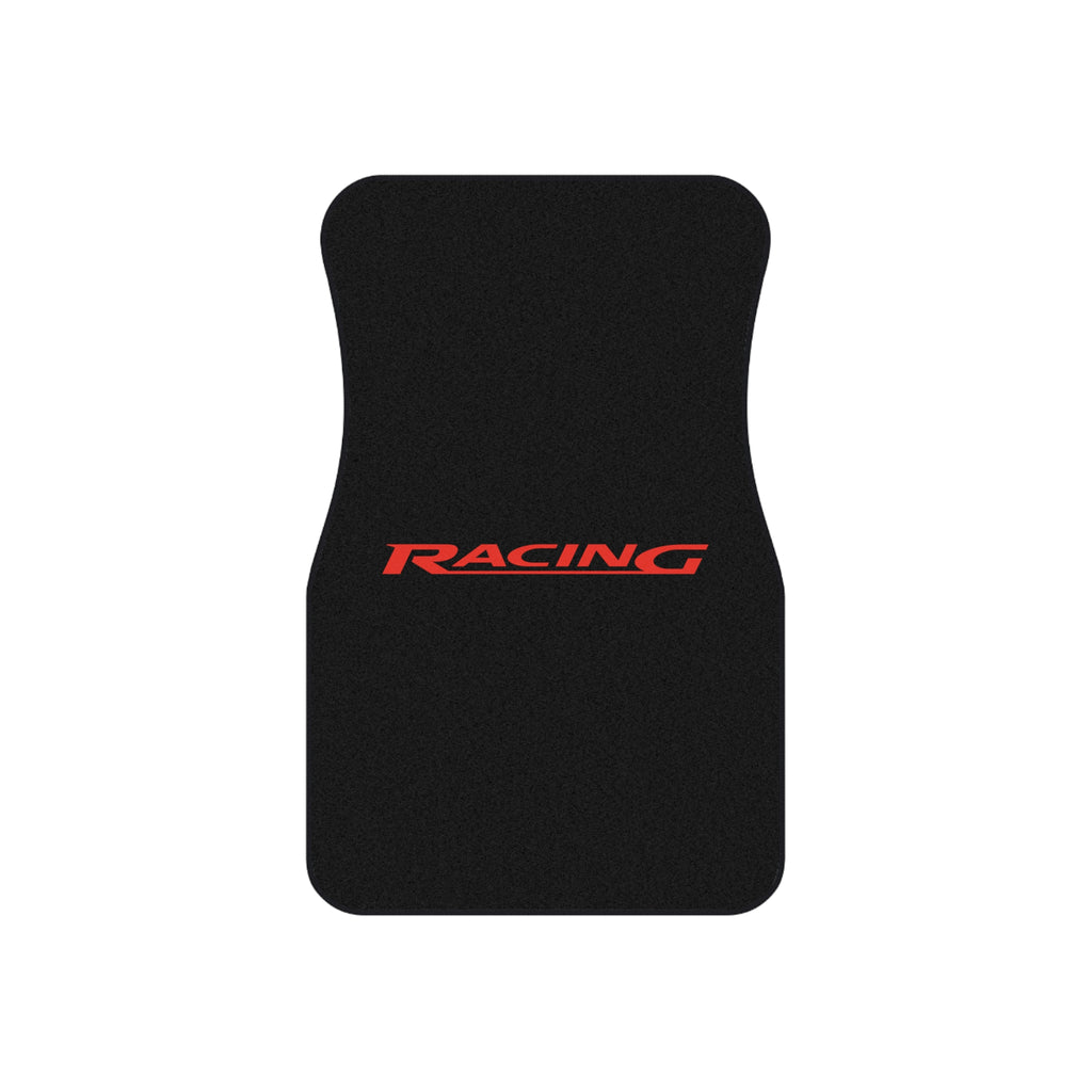 Racing Car Floor Mats – Black & Red 4-Piece Set