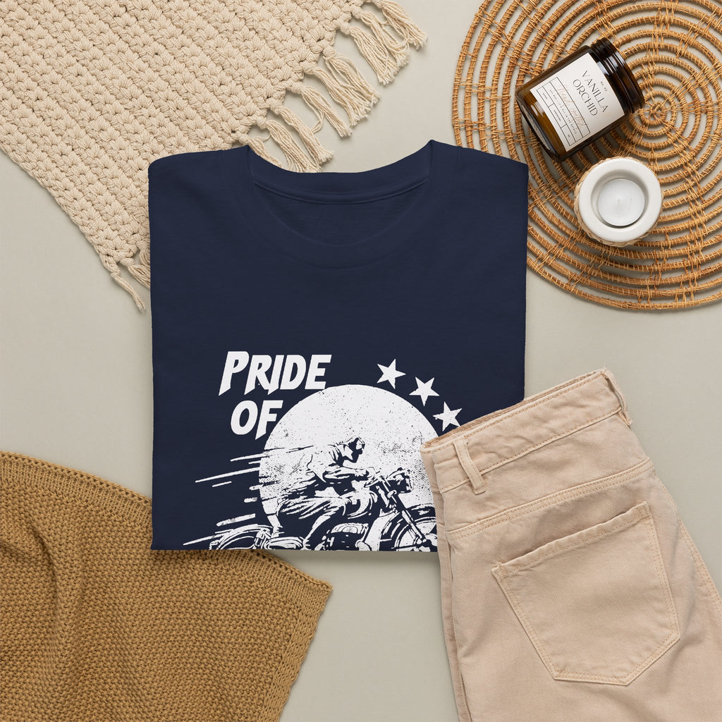 American Biker T-Shirt – Pride of the American Road Vintage Motorcycle Tee