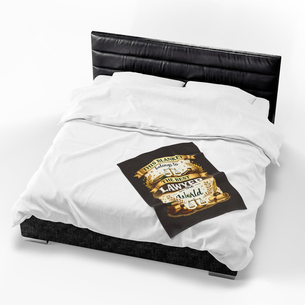 Best Lawyer Blanket Gift This Blanket Belongs to The Best Lawyer in the World  Funny Attorney Throw  Graduation Gift