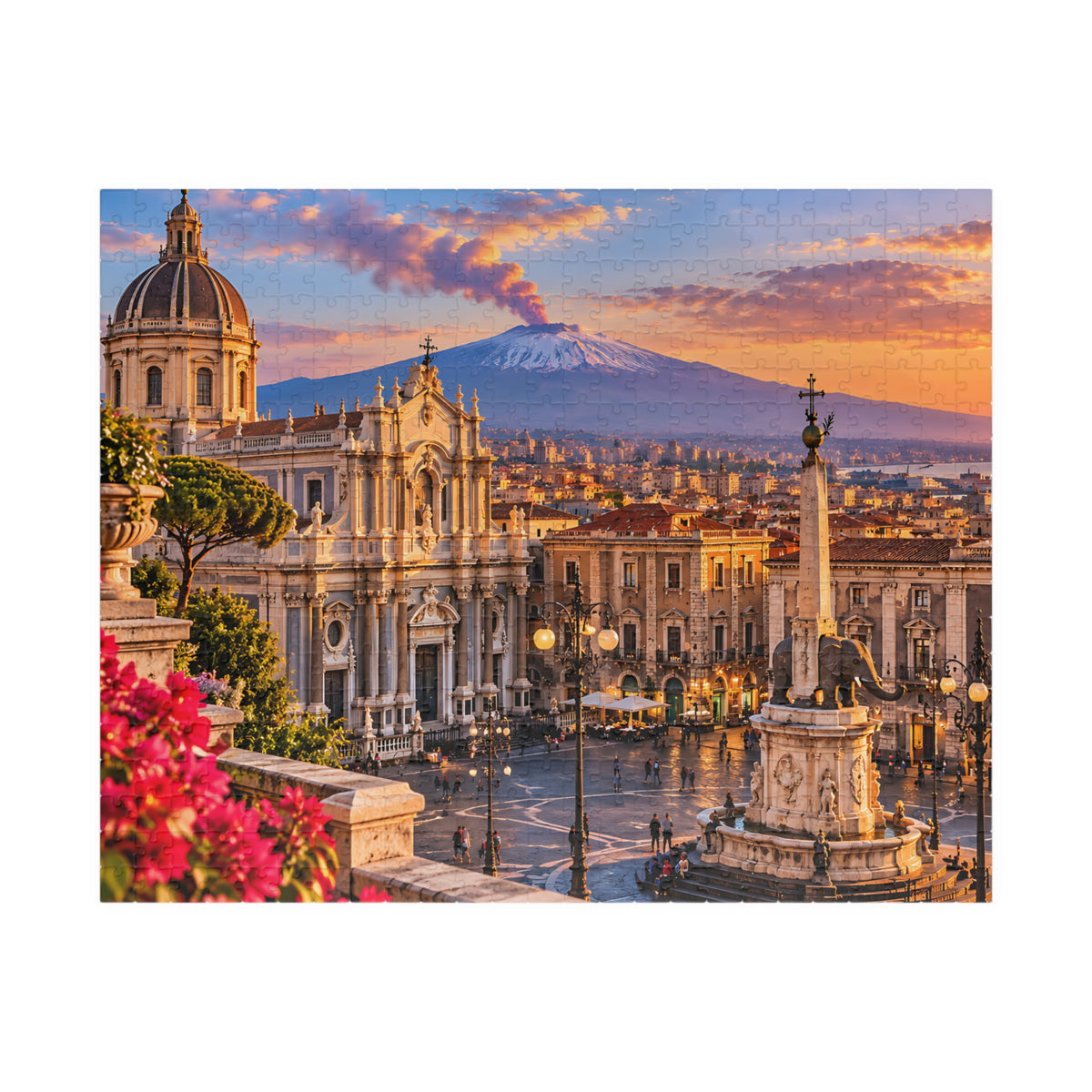 Catania Sicily Jigsaw Puzzle – Italy Travel Gift | Bamerix — (110, 252, 520, 1014-piece)