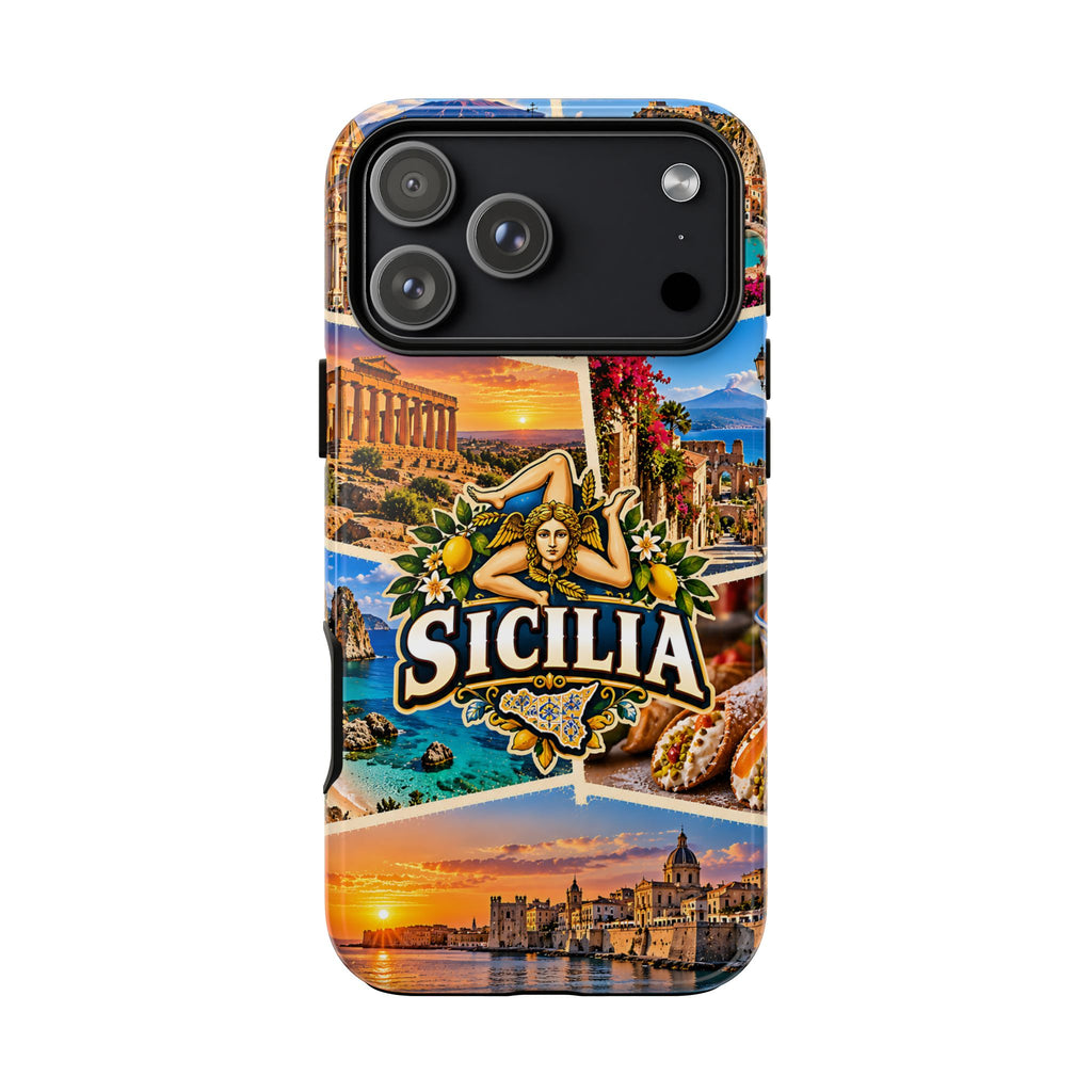 Sicily Italy Tough Phone Case – Sicilian Travel Collage