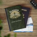 Personalized Blessed Dragonfly Passport Cover with Name – RFID Blocking Travel Passport Holder