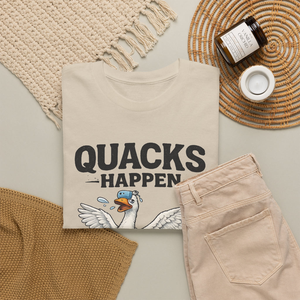 “Quacks Happen” Diabetes T-Shirt – Funny Diabetic Duck Graphic Tee