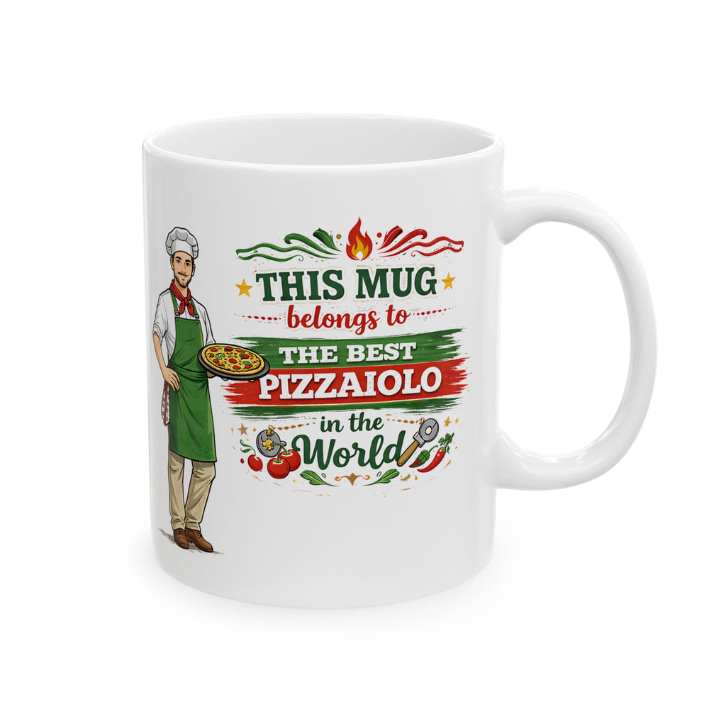Best Pizzaiolo Mug This Mug Belongs To The Best Pizza Maker in the World, Italian Chef Coffee Mug Gift