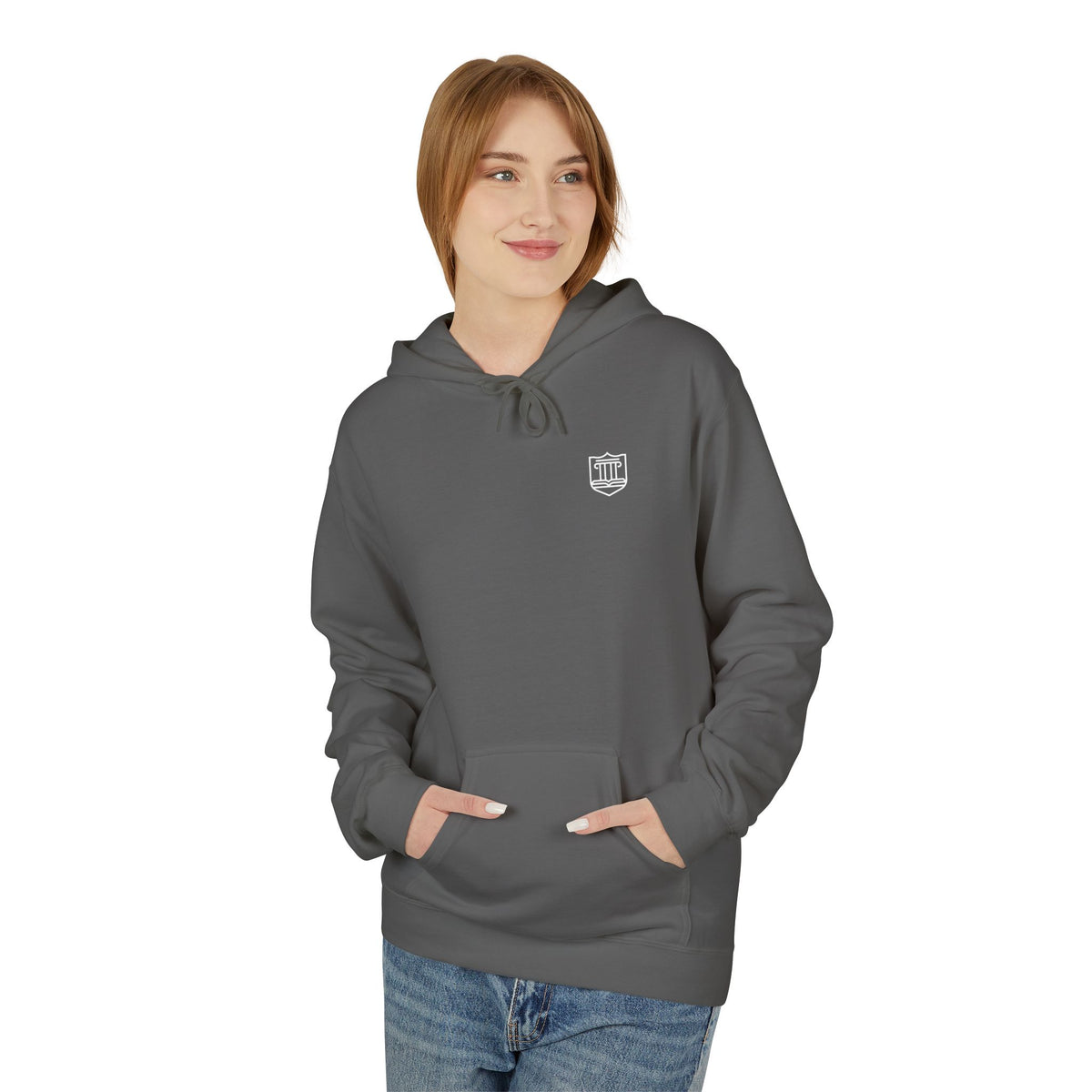 Shield Logo Hoodie Small Chest Emblem