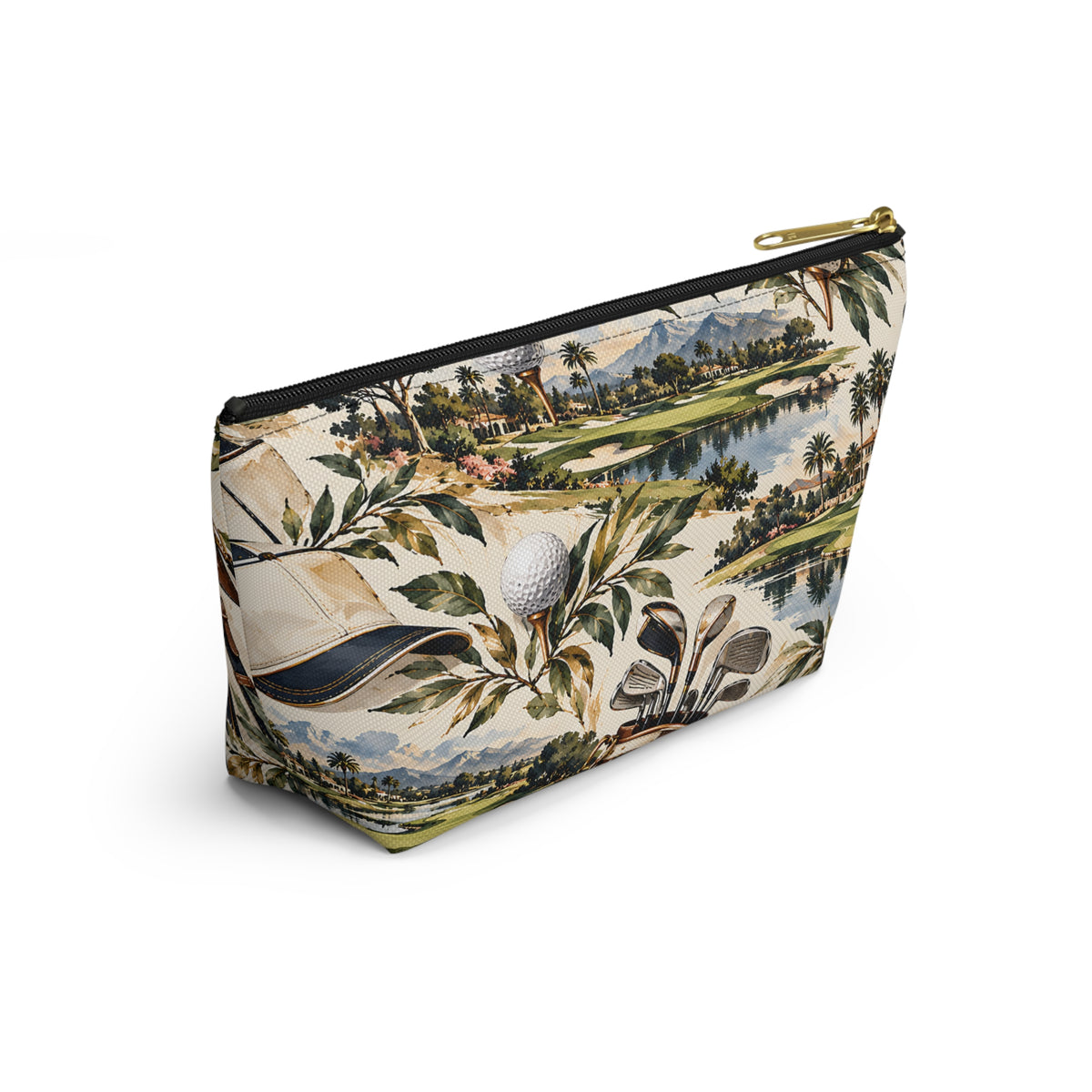 Vintage Golf Pouch – Classic Country Club Print