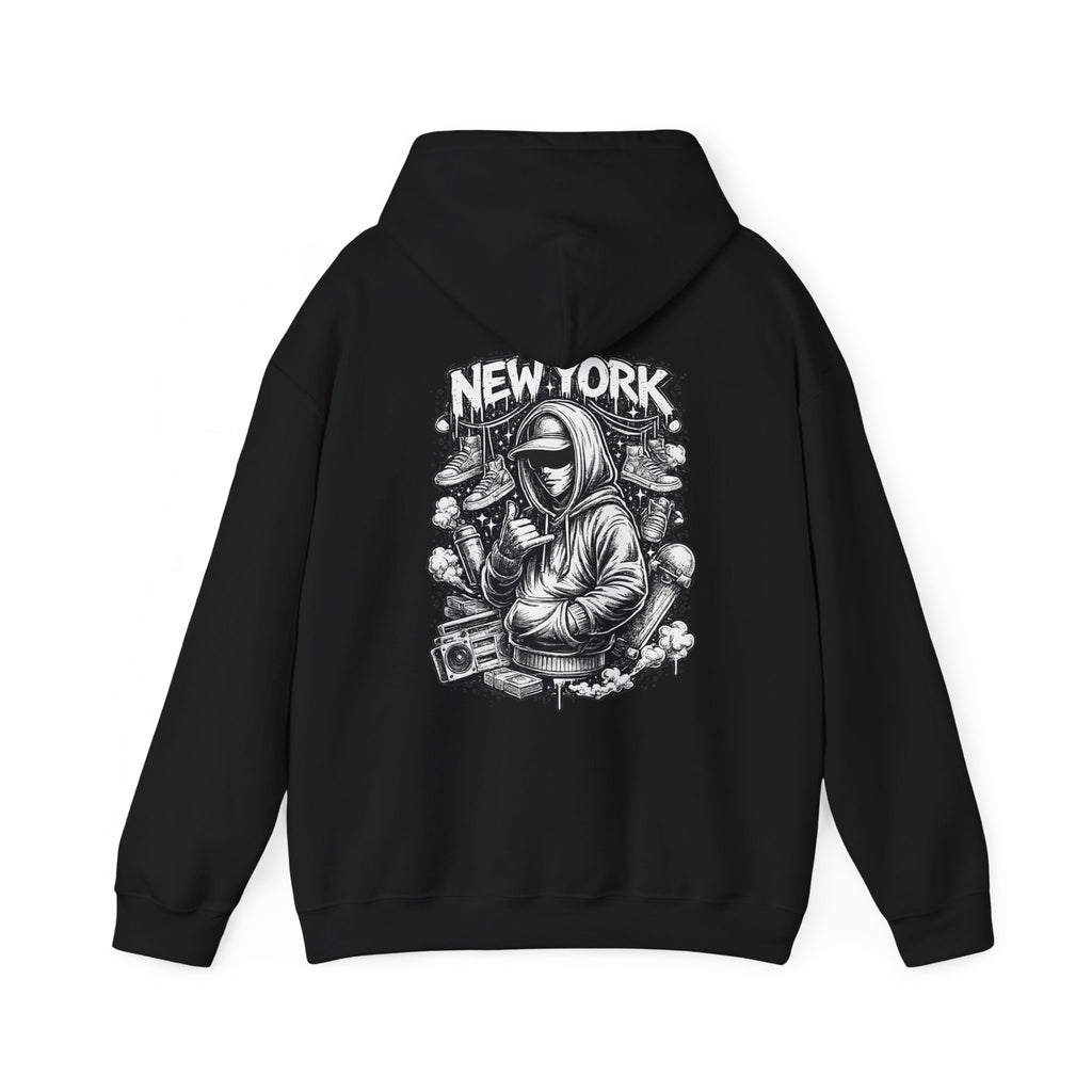 Copy of Hoodie New York Streetwear Graphic Hoodie Rooftop Graffiti DJ Design