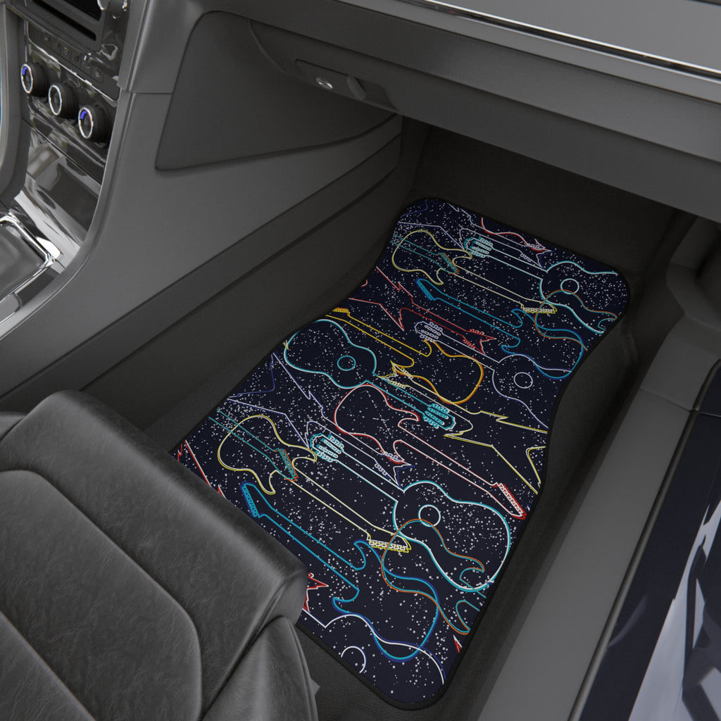 Electric Guitar Car Floor Mats – 4-Piece Set | Bamerix