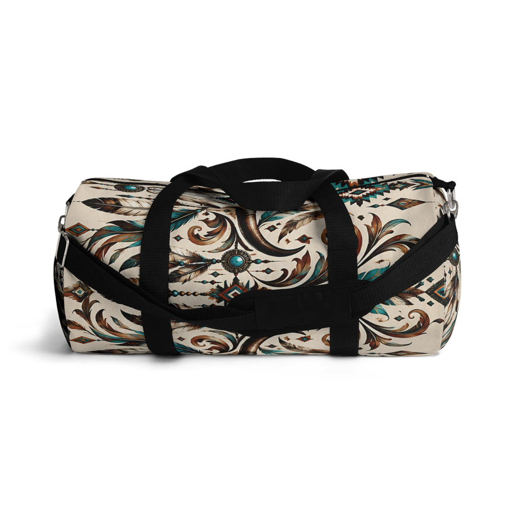 Southwestern Western Duffel Bag – Turquoise Boho Design