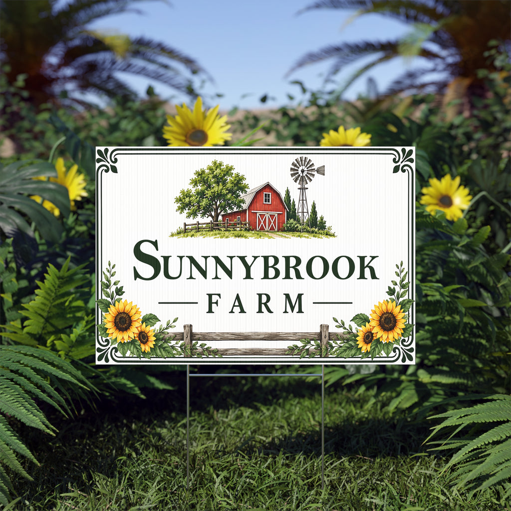 Personalized Farm Yard Sign – Custom Farm & Property Name Sign Y9