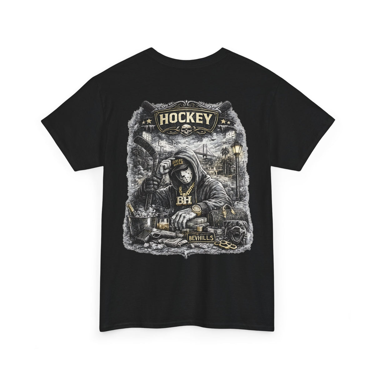 Hockey Streetwear T-Shirt – Urban Oversized Graphic Tee