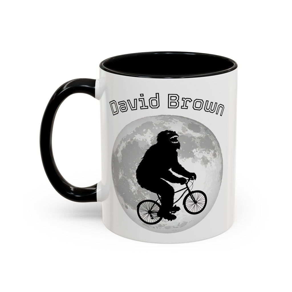 Personalized Bigfoot Mug with Name – Funny Sasquatch Bicycle Gift