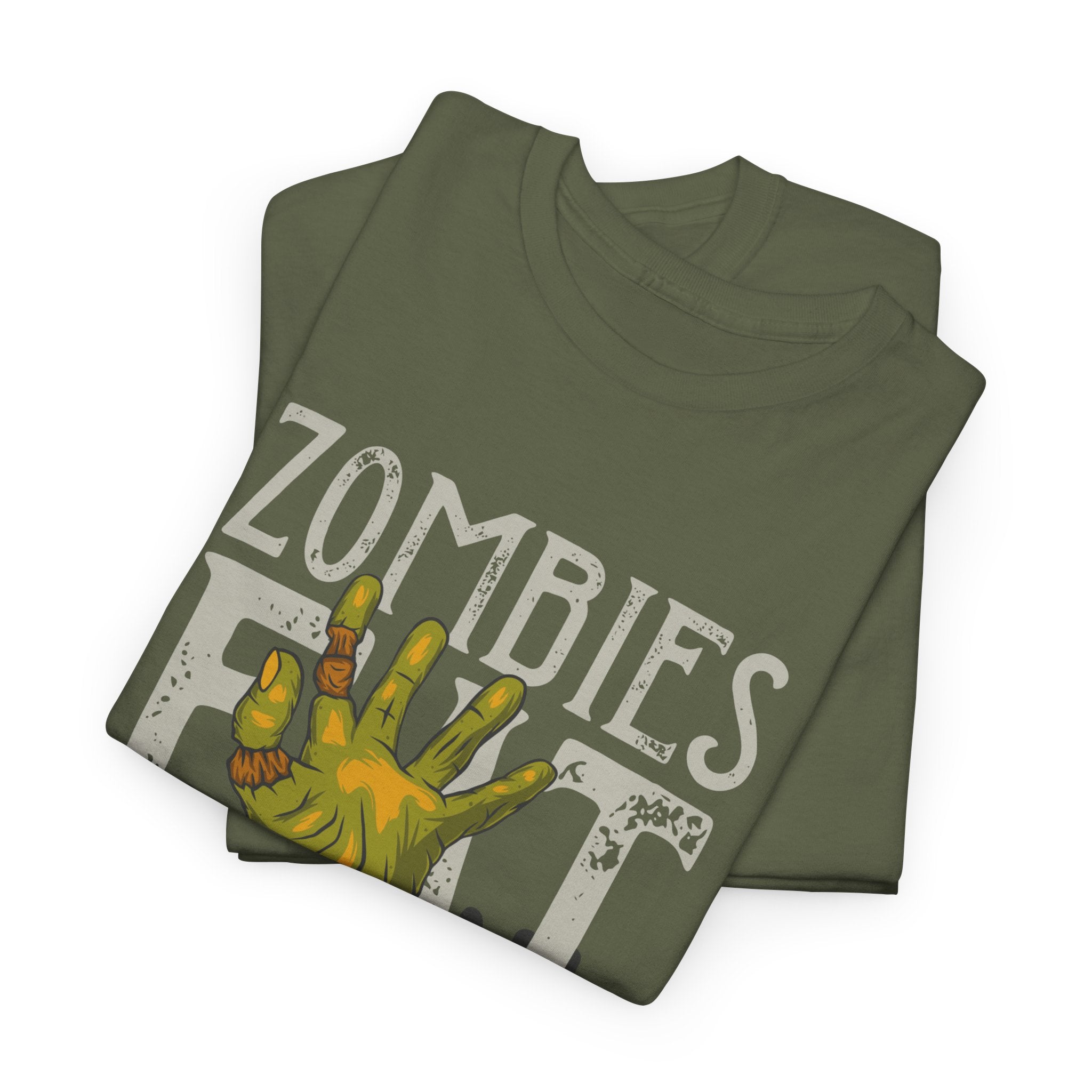 Zombie Eat Graphic Tee — Zombies Eat So You Should Be Fine Halloween T-Shirt – Bamerix