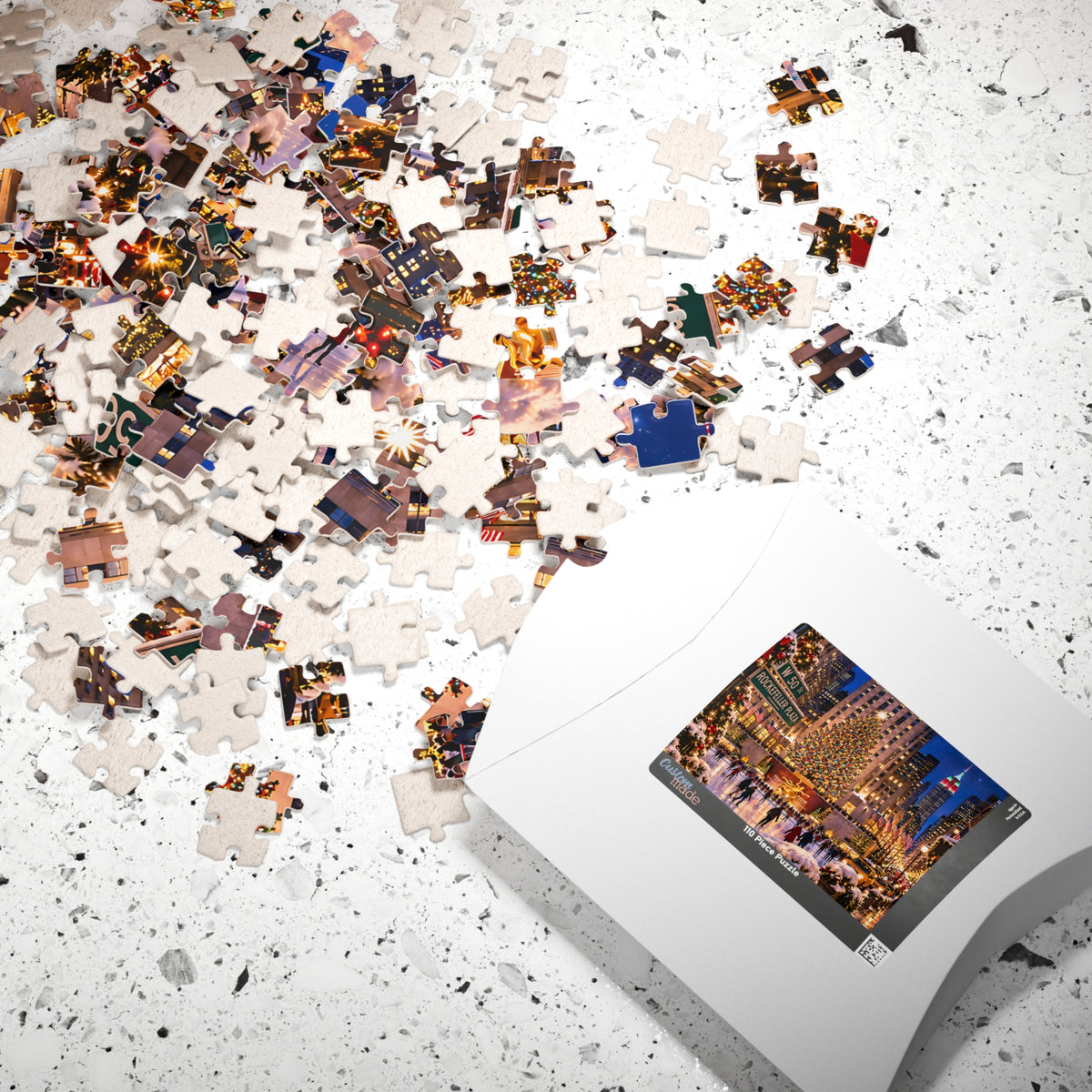 New York Christmas Puzzle – Rockefeller Center Jigsaw Puzzle (110, 252, 520, 1014-piece)
