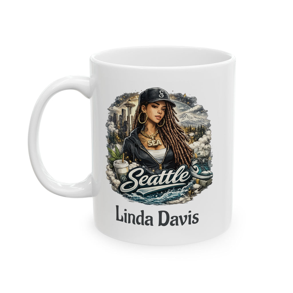 Personalized Seattle Mug with Name – Seattle Washington Gift