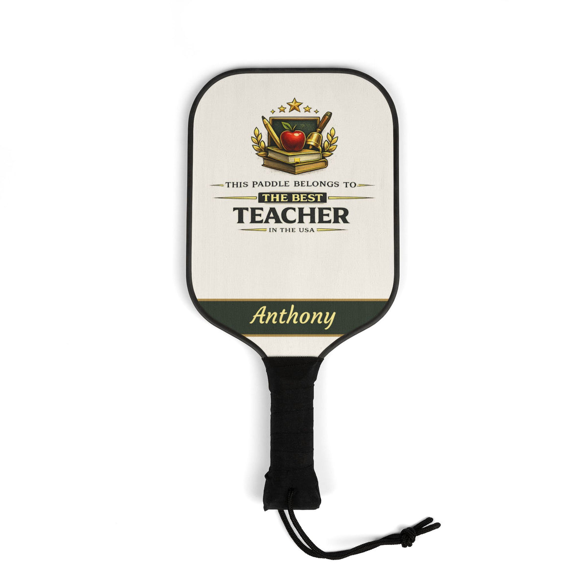 Personalized Teacher Pickleball Paddle Set | Gift for Teacher | Custom Name Pickleball Racket | Appreciation Gift for Educator
