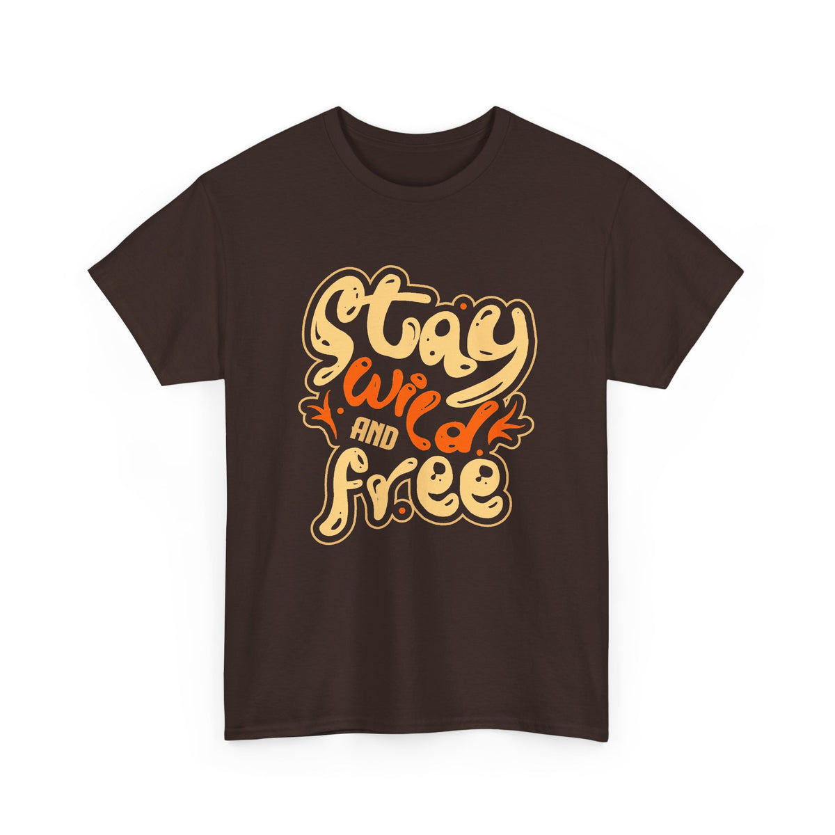 “Stay Wild and Free” T-Shirt – Boho Nature Graphic Tee