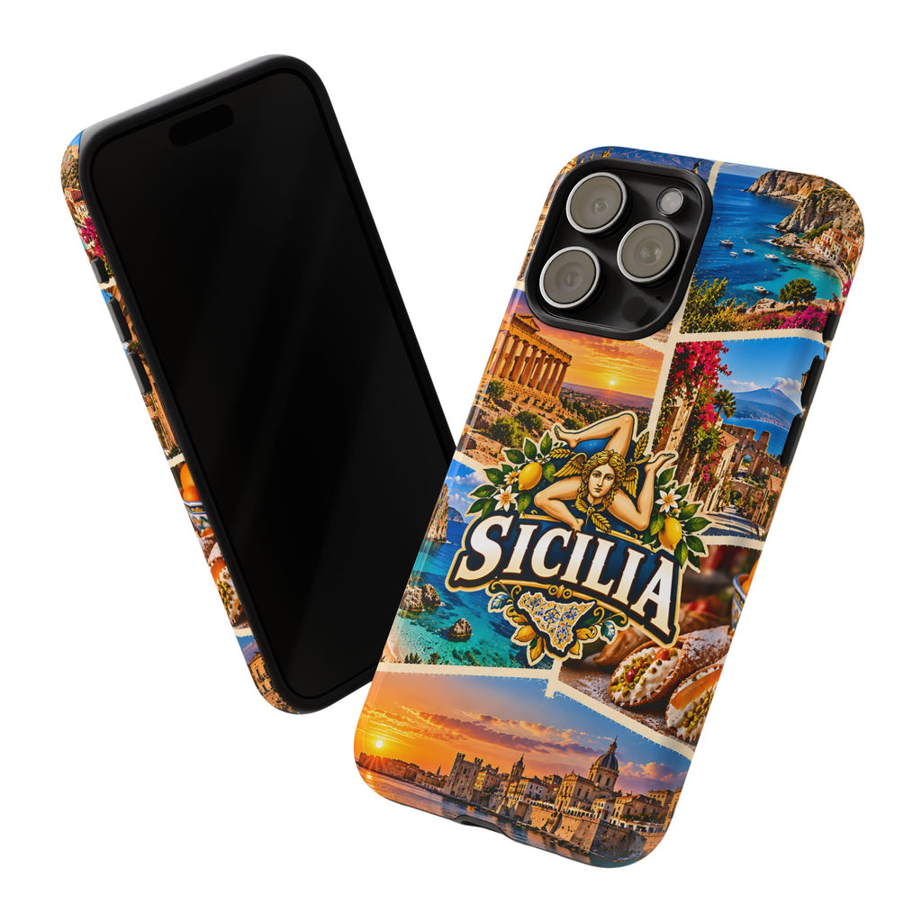 Sicily Italy Tough Phone Case – Sicilian Travel Collage