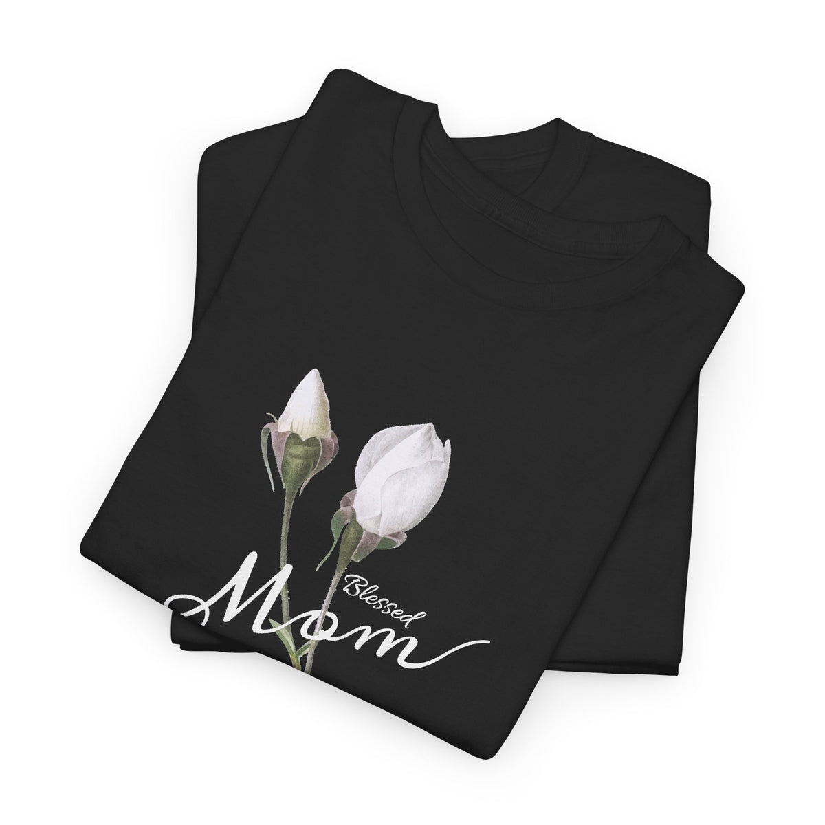 Mom Floral T-Shirt – Minimalist Women’s Cotton Graphic Tee