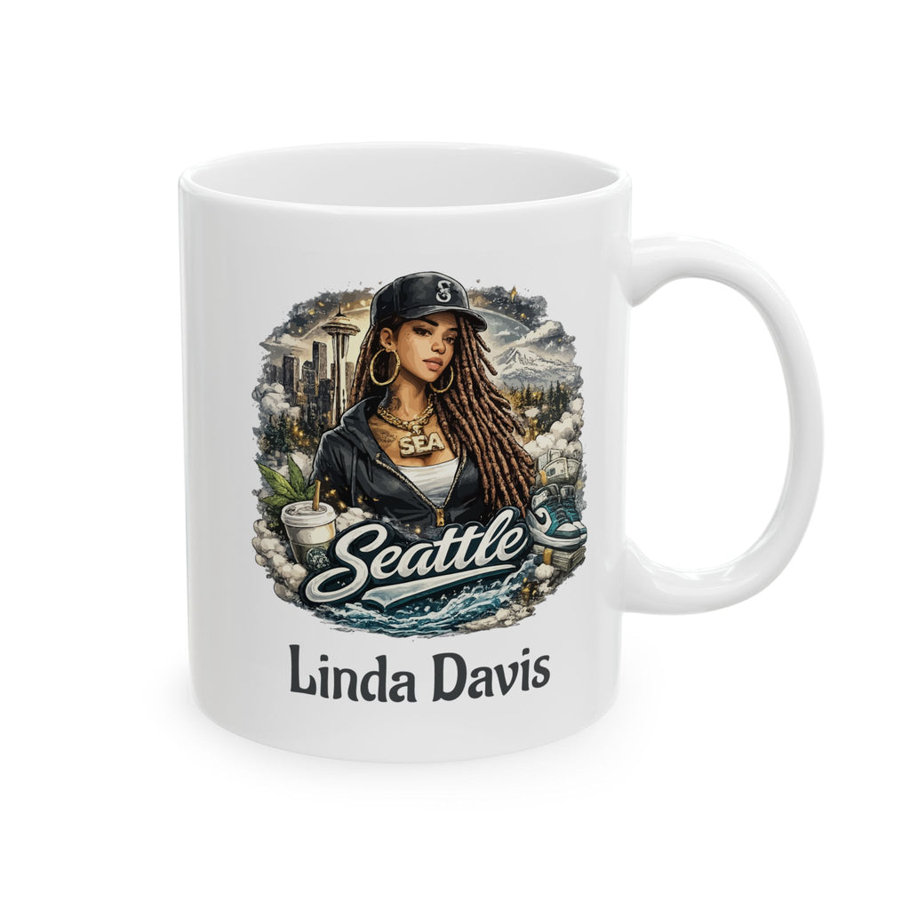 Personalized Seattle Mug with Name – Seattle Washington Gift