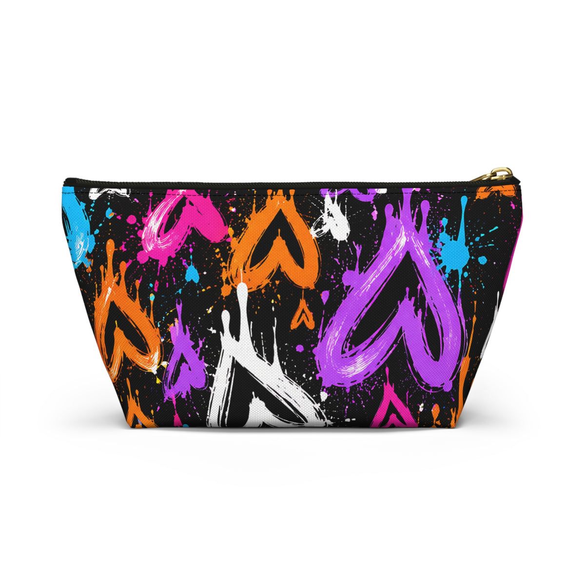 Graffiti Heart Pouch – Colorful Street Art Print