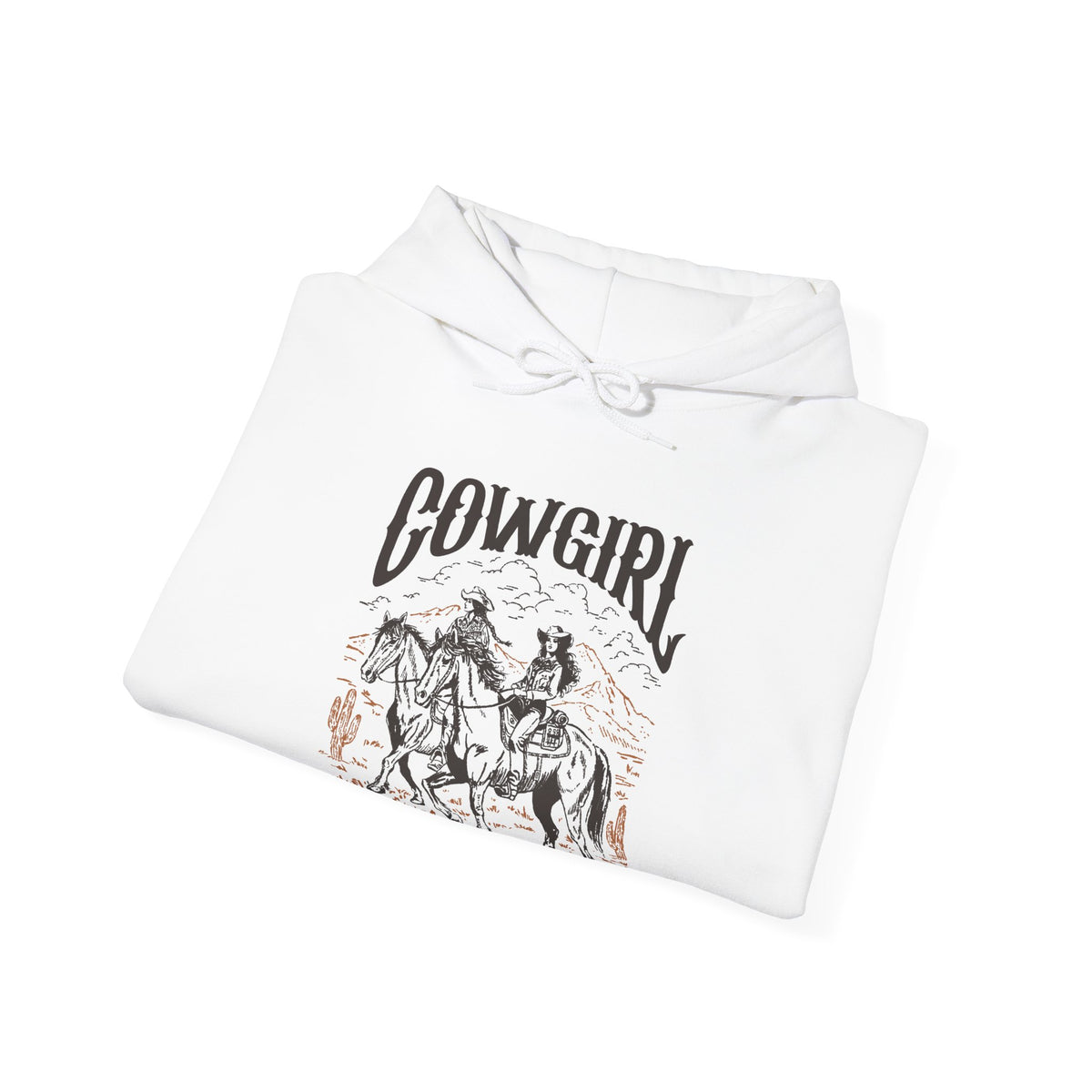 Cowgirl Horse Hoodie  Vintage Western Graphic Sweatshirt