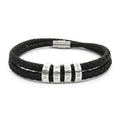 Stay True Stay Strong Leather Bracelet – Engraved Beads
